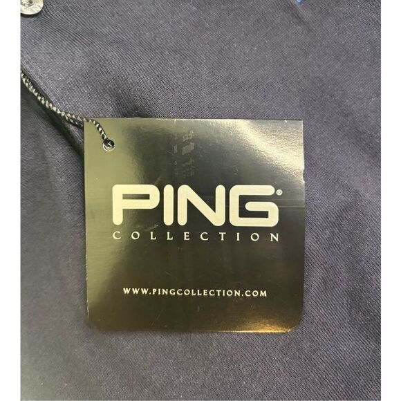 Ping  3-Button Short Sleeve Polo Shirt, Blue, Size XL, New - Picture 8 of 9